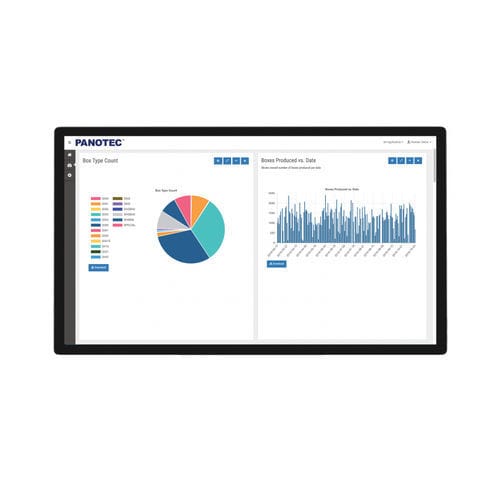 Software di gestione produzione - WEB REPORT - Panotec - di monitoraggio della produzione / per l'industria dell'imballaggio / per linea di confezionamento