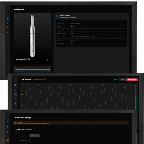 Software di supervisione - Microtech Gefell GmbH - di acquisizione e di analisi per dati / di acquisizione dati / per test