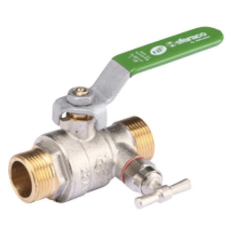 Valvola a sfera - 544 series - SFERACO - a leva / per acqua / maschio-maschio