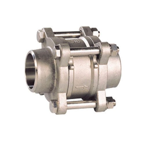 Valvola di ritegno 3 pezzi - 381 series - SFERACO - a disco / per aria compressa / a saldare