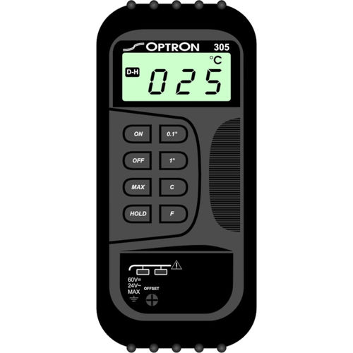 Termometro a termocoppia - A305 - Optron - digitale / °C / K
