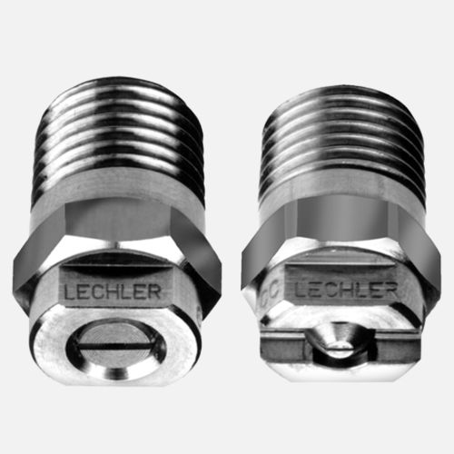 Ugello per acqua - 632, 633 series - Lechler - di pulizia / a getto piatto / in acciaio inossidabile