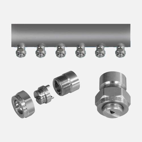 Ugello a getto piatto - 6F series - Lechler - in acciaio / per l'industria siderurgica / assiale