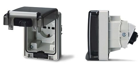 Presa elettrica a muro - DOMOPLUS series - SCAME PARRE S.p.A. - da incasso / IP66 / industriale