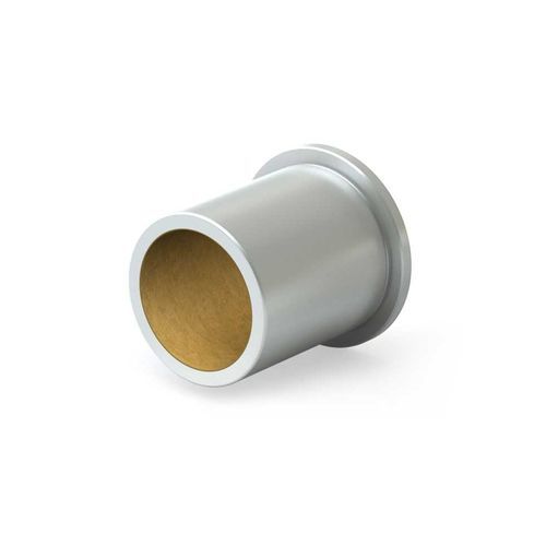 Cuscinetto liscio con flangia - PSF series - PBC Linear - lineare / in acciaio inossidabile / in bronzo