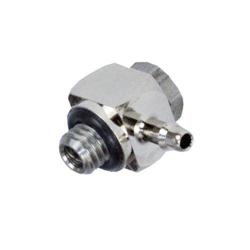 Raccordo a gomito - EA-LB series - Bimba - idraulico / ad avvitamento / in ottone nichelato