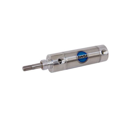 Cilindro pneumatico - C series - Bimba - con ammortizzatore regolabile / a basso ingombro