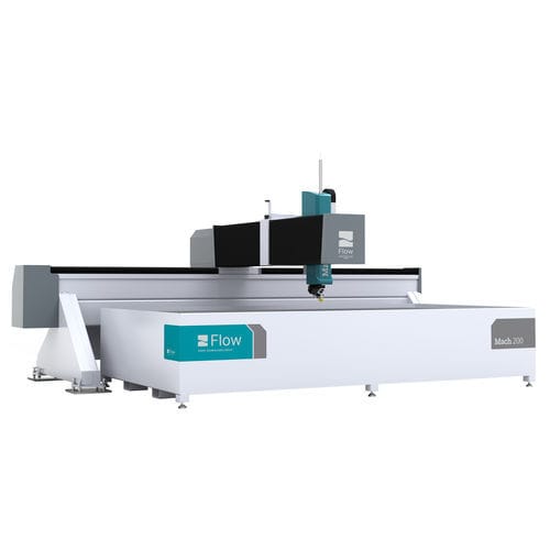 Sistema di taglio a getto d'acqua abrasivo - Mach 200 series - Flow Europe GmbH - Flow Waterjet Europe - a getto d'acqua 3D / per alluminio / per rame