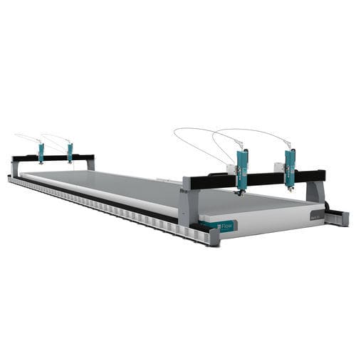 Sistema di taglio a getto d'acqua abrasivo - MACH 700 series - Flow Europe GmbH - Flow Waterjet Europe - a getto d'acqua pura / per metallo / per compositi