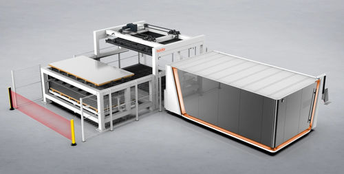 Sistema di carico e scarico di lastre - iTrans - Jinan Bodor CNC machine CO.,LTD. - per tubi flessibili / automatico