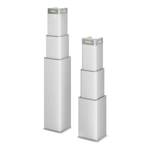 Colonna di sollevamento industriale - LC3 IC - LINAK - telescopica / a 3 piani / regolabile