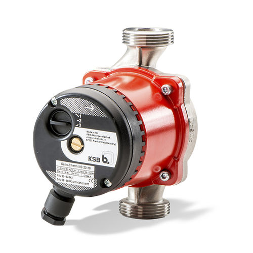 Pompa a rotore - Calio-Therm NC - KSB - per acqua calda / elettrica / fissa
