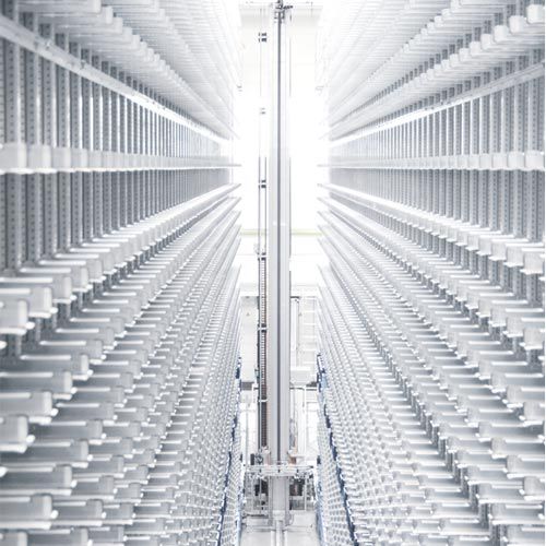 Trasloelevatore per magazzino - COLIBRI - WINKEL - per sistema di contenitori / per pallet / con forche telescopiche