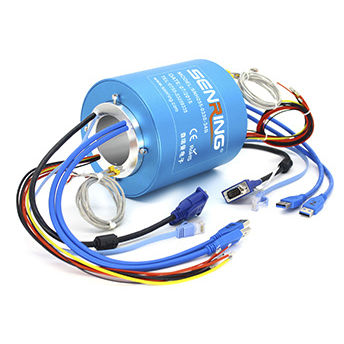 Collettore rotante ad albero cavo - BH50130 Series - SenRing Electronics. - via Ethernet / di fibra ottica / USB