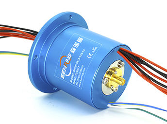 Collettore rotante per trasmissione di segnali - HF0218-64 Series - SenRing Electronics. - per antenna radar / multivia / a canale RF