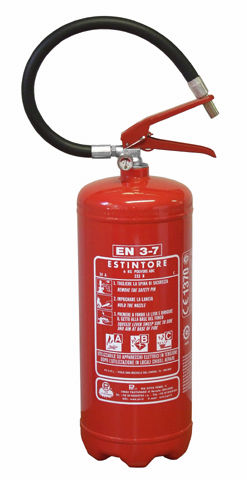 Estintore a base di polvere secca - 6 kg, 23A-233B-C | EPP0607M/EN3 - Pii Srl - portatile