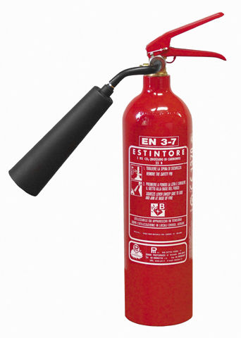 Estintore a gas (CO2) - 2 kg, 55B | CO202015 - Pii Srl - portatile