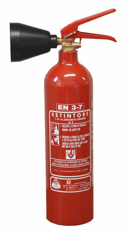 Estintore a gas (CO2) - 2 kg, 34B | CO202016 - Pii Srl - portatile