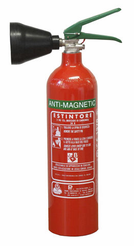 Estintore a gas (CO2) - 2 kg, 34B, AMAGNETIC | CO202017 - Pii Srl - portatile