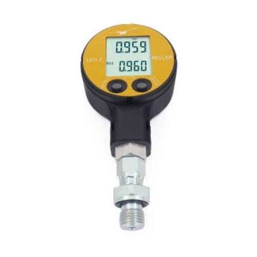 Manometro assoluto - LEO2 series - Riels Instruments - a LED / filettato / in acciaio inossidabile