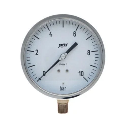 Manometro con quadrante - RIB800 series - Riels Instruments - filettato / in acciaio inossidabile / in alluminio