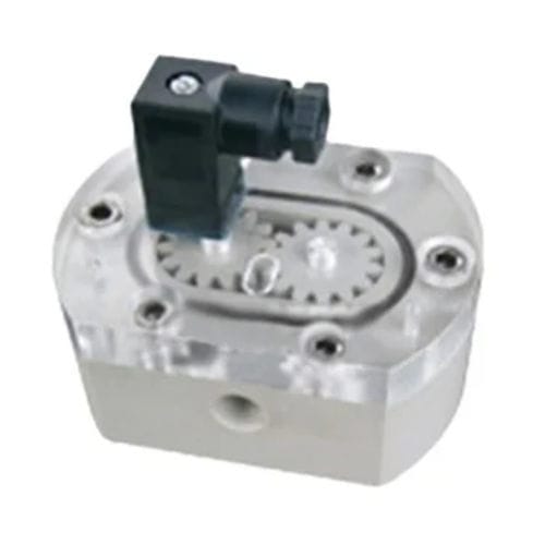 Misuratore di portata a ingranaggi - VZB-04-PP-VA - Riels Instruments - a rotore / volumetrico / per liquidi