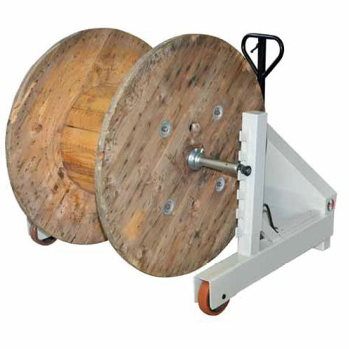 Svolgitore Di Cavi IRSCorp Per Tamburi - Pieghevole, Monoblocco, Regolabile Per Larghezze 18-48 Cm, Portata Fino A 500 Kg - 4