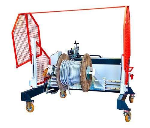 Avvolgitrice di cavi - RRM 1600Q20 - CEF ENGINEERING s.r.l. - manuale / con motore elettrico / a motore