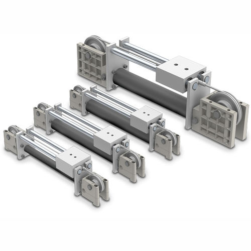 Cilindro a cavo - DP series - Tolomatic, TOL-O-MATIC - in acciaio / in alluminio / di guida