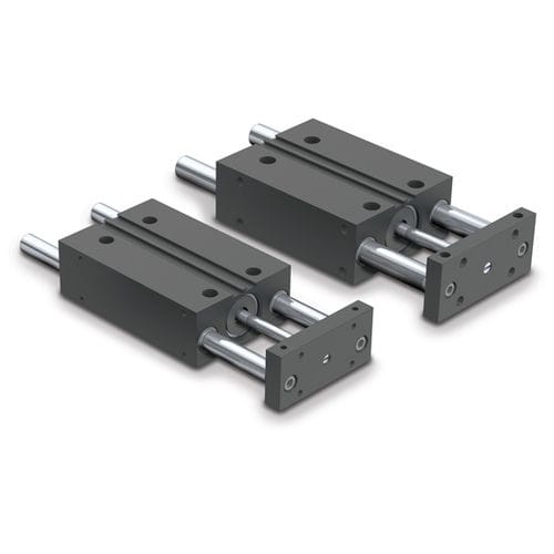Cilindro pneumatico - Power-Block - Tolomatic, TOL-O-MATIC - con guida dell'asta del pistone / a doppio effetto / in alluminio