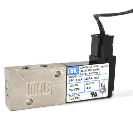 Distributore pneumatico a valvola - 44 Series - MAC Valves - azionato tramite solenoide / a comando diretto / a 5/2 vie