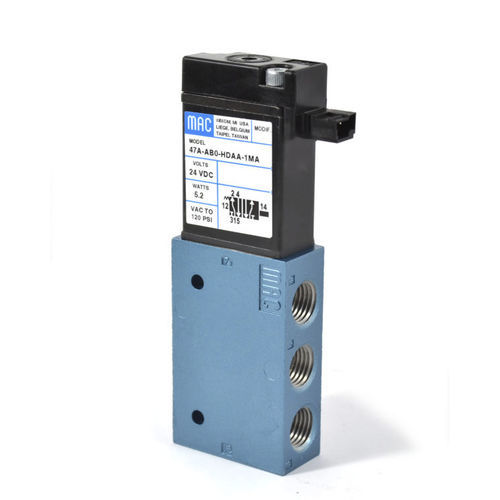 Distributore pneumatico a valvola - 47 Series - MAC Valves - a globo / azionato tramite solenoide / a comando diretto