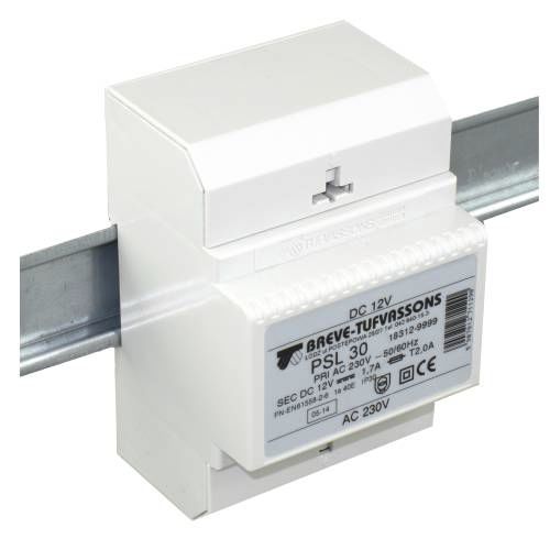 Alimentatore elettrico su guida DIN - PVL(F)/PSL(F) series  - BREVE-Tufvassons - AC/DC / a commutazione / IP54