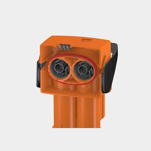 Connettore 2 poli - PM-MP10-2SDD-IT - Stäubli Electrical Connectors AG - di dati / di alimentazione elettrica / a gomito