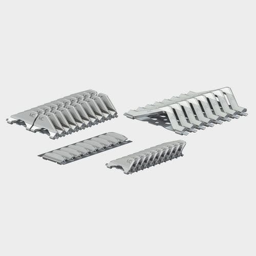 Contatto elettrico piatto - MULTILAM fusio - Stäubli Electrical Connectors AG - a molla / in rame / in argento