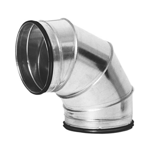 Tubazione a gomito in acciaio - BFU  - LINDAB - per sistema di ventilazione / 90°