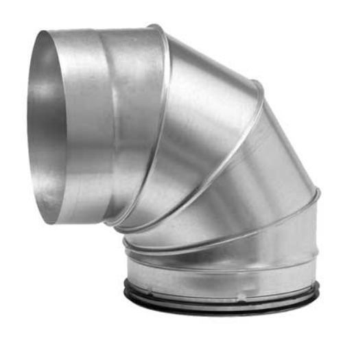 Tubazione a gomito in acciaio - BKFMU  - LINDAB - per sistema di ventilazione / 90°