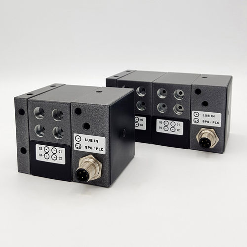 Distributore progressivo di lubrificante - PRV-PLC series - GRUETZNER GmbH - controllato da PLC