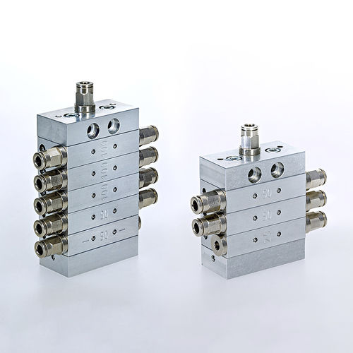 Distributore progressivo di lubrificante - LAT-PRV series - GRUETZNER GmbH - modulare