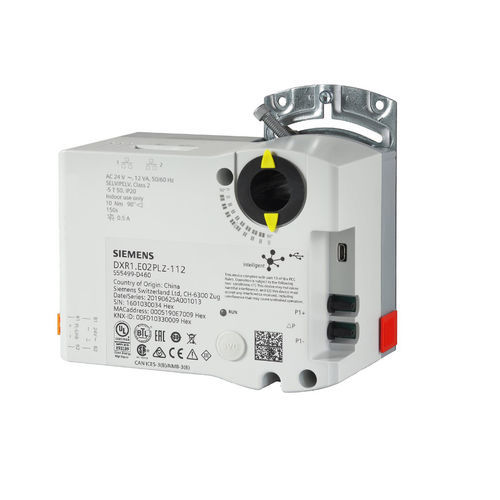 Attuatore per serrande meccanico - DXR1.E02PLZ-112 - Siemens Building Technology HVAC Products - 90° / IP20 / compatto