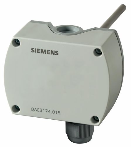 Sensore di temperatura Pt1000 - QAE3174.015 - Siemens Building Technology HVAC Products - 4-20 mA / G 1/2 / IP65