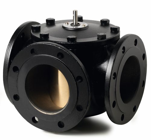 Valvola a sfera - VBF21 series - Siemens Building Technology HVAC Products - a leva / per acqua / con flangia