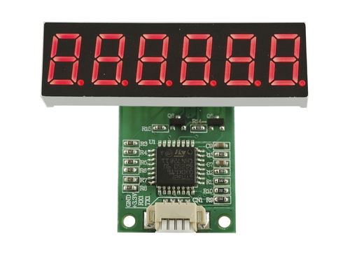 Display LED - LDH-M3604RI-UR - LUMEX - a 6 cifre / a 7 segmenti / industriale