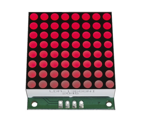 Display LED - LDM-13688NI-UR - LUMEX - a matrice di punti / 8 x 8 / industriale