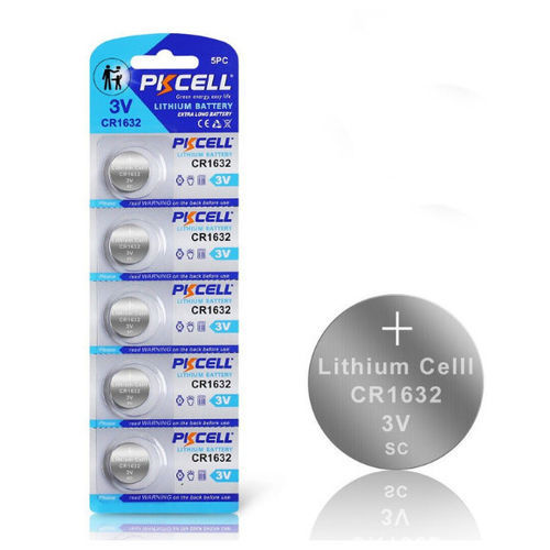 Batteria litio-biossido di manganese - 1632 - Shenzhen PKCELL Battery Co. Ltd - arrotondata / CR / 3 V