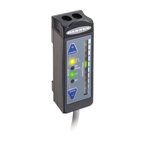 Sensore fotoelettrico rettangolare - R55F SERIES COLOR CONTRAST FIBER OPTIC - BANNER ENGINEERING CORP. - infrarosso / a luce bianca / RGB