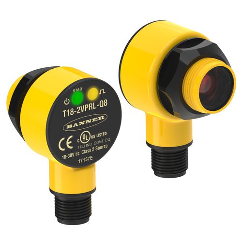 Sensore fotoelettrico con soppressione di sfondo - T18 series - BANNER ENGINEERING CORP. - sensore a riflessione diretta / retroriflettente / a barriera