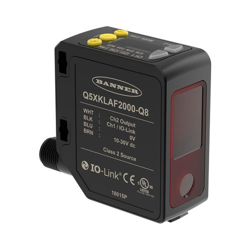 Sensore di distanza laser - Q5X series - BANNER ENGINEERING CORP. - 4-20 mA / 0-10 V / digitale