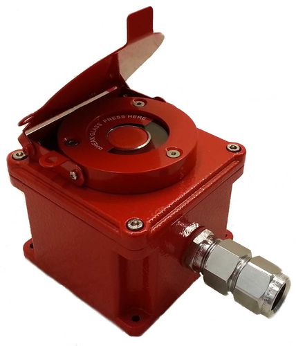 Punto di chiamata manuale antideflagrante - UCS A series - KROMA MEC SRL - di allarme antincendio / ATEX / con martello rompivetro