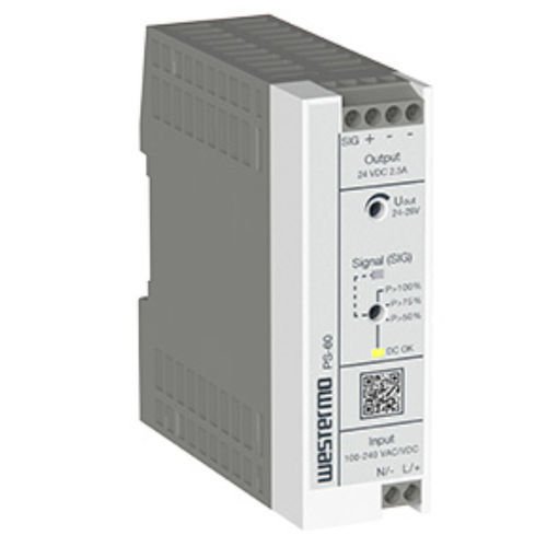 Alimentatore elettrico su guida DIN - PS-60 - Westermo - AC/DC / ad uscita semplice / compatto